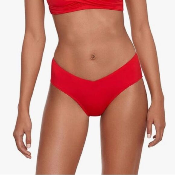 Lauren Ralph Lauren Beach Club Solid Mid-Rise V-Front Bikini Bottom Size 6, NWT - Picture 1 of 8